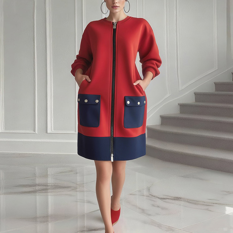 Modigirl Contrast Color Long S - đánh giá và giá Women'S Red Formal Wear