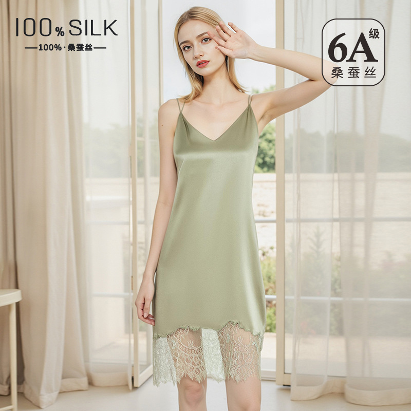 19 Momme Mulberry Silk Slip Dr - đánh giá và giá Lace Dress