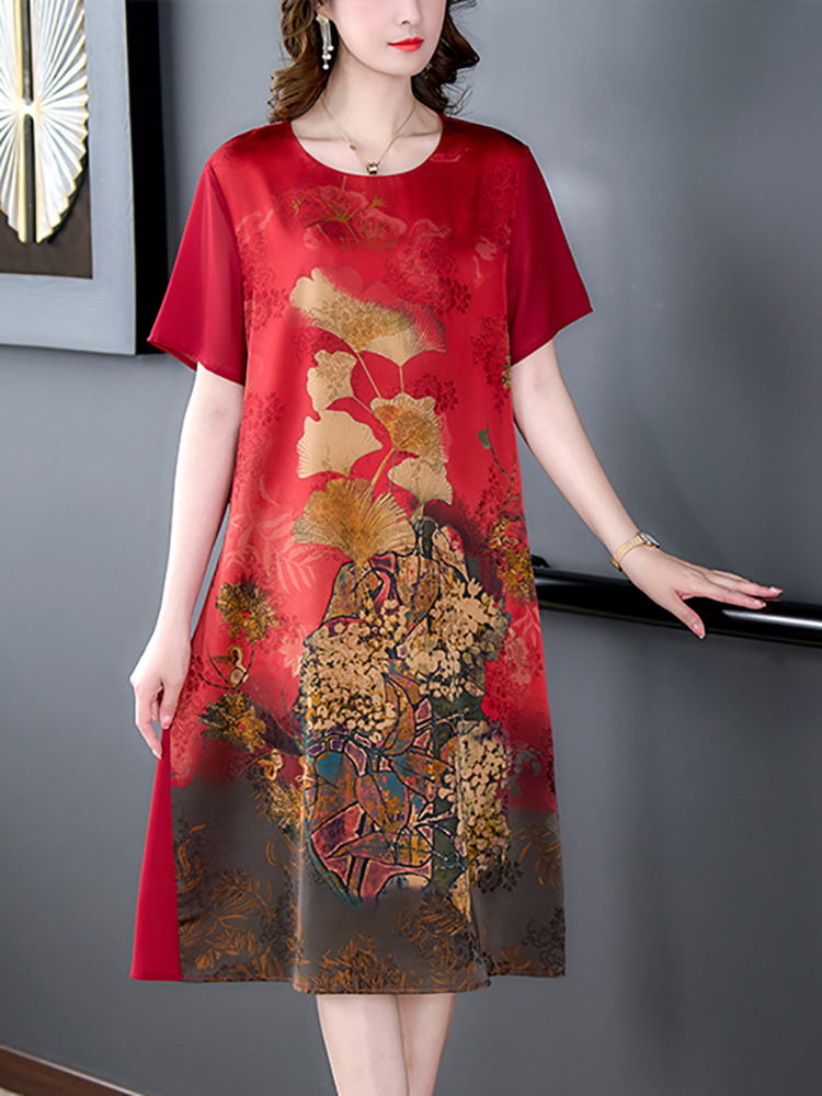 2024 Red Silk Floral Luxury We - đánh giá và giá Women'S Red Formal Wear