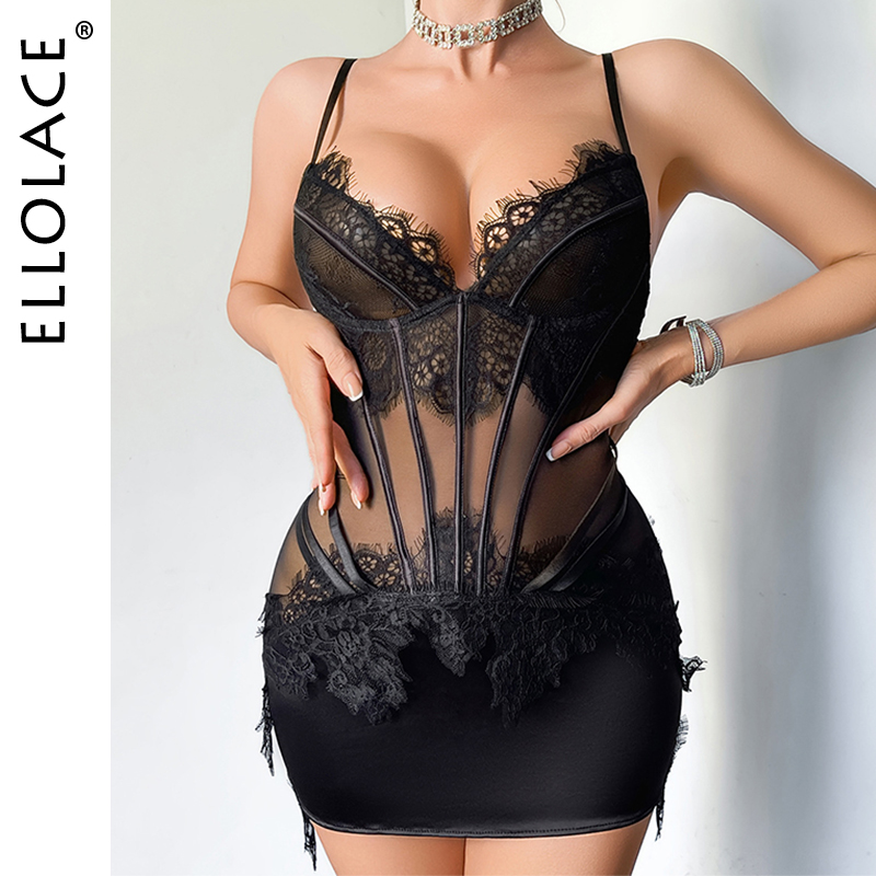Ellolace Willowy Lingeries Set - đánh giá và giá Lace Dress